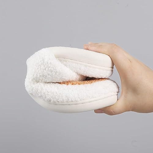 HIPINISS Womens Mens Slippers Memory Foam Plush Fluffy Warm Lined slippers Indoor Outdoor House Winter Slippers thumbnail 2