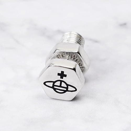 Colorful Screw Earrings of Saturn for Women - Alloy Screw Saturn Earrings Ear Studs(Silver) thumbnail 5