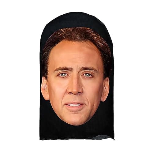 Realistic Face Mask - Mesh Breathable Celebrity Mask for Cosplay Costume Props & Halloween Party like walter white mask thumbnail 2