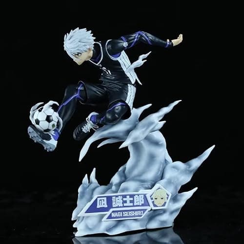 Starida Blue Lock Figure Seishiro Nagi Action Figure Statue Playing Football Version Anime Model 21CM PVC Sculpture Collectibles Ornaments thumbnail 2