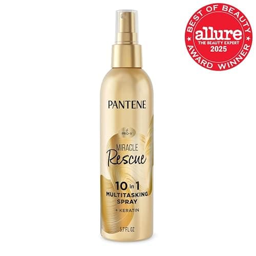 Pantene Miracle Rescue 10in1 Multitasking Spray - Heat Protection, Detangles, Repairs Damaged, Dry Hair, Improves Shine, Leave-In Conditioning Treatment with Keratin and Pro-Vitamin B5, 5.7 oz thumbnail 2