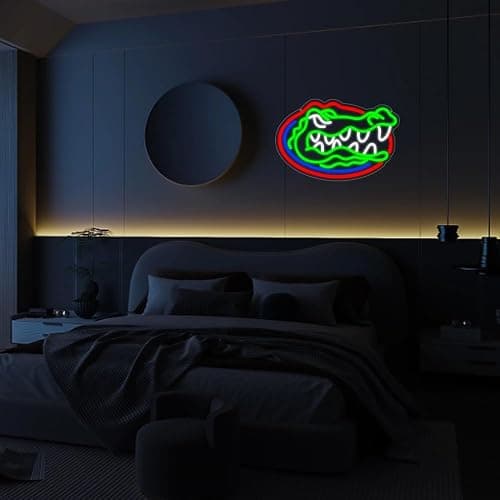 PILOYINDE Florida Gators Basketball Team Neon Sign LED Light for Bedroom Wall Decor, Modern Style, Wall Mount, 1 Count thumbnail 7