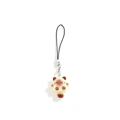 PUCAPOCO Black Cat Phone Charm Cute Kawaii Cat Fish Phone Bag Charm Accessories - Image 1