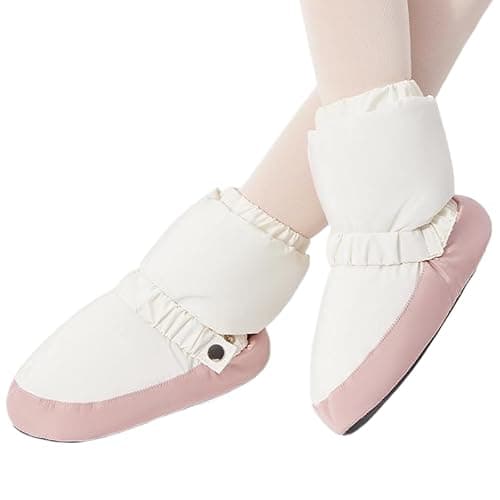 VCBUJICE 1 Pair Dance Booties, Waterproof & Windproof Dance Warm Up Booties, Soft Cozy Ballet Warm Up, Portable and Lightweight for Girls Women, M thumbnail 6