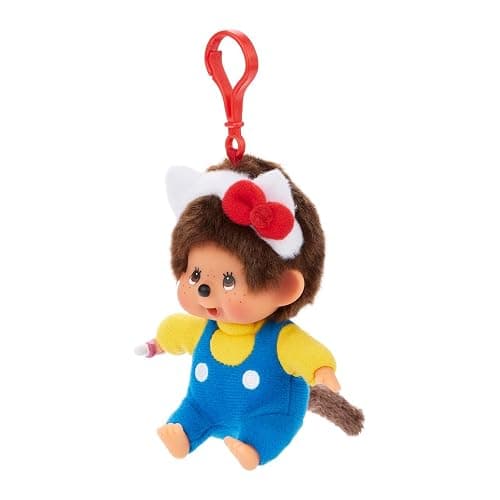 Monchhichi x Hello Kitty Costume Keychain Plush Doll - 4" Monchhichi thumbnail 2