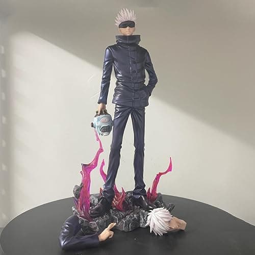 YLEAFUN JJK Anime Figure Model 34cm Jogo Action Figure Statue Interchangeable Head PVC Figures Collectible Desktop Ornaments for Fans thumbnail 4