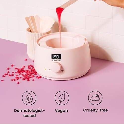 KoluaWax Premium Waxing Kit for Women - Beginner Friendly - Complete Wax Kit that includes 14oz of Wax Beads, Applicator, Pre and Post Care, Suitable for Sensitive Skin (Blush) thumbnail 6