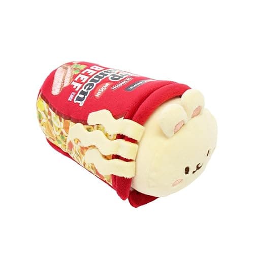 Anirollz 6" Official Stuffed Animal Plush Nissin Cup Noodle + Top Ramen |Soft, Squishy, Warm, Cute, Comfort, Safe| Pillow with Puppy Kitty Bunny - Birthday Deco Graduation Gift - Top Bunniroll thumbnail 3