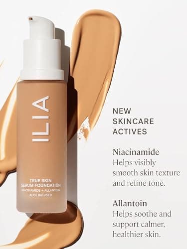 ILIA - True Skin Serum Foundation | Non-comedogenic, Cruelty-Free, Vegan, Weightless Feel, Buildable Coverage, Safe For Sensitive Skin (Texel SF3) thumbnail 7