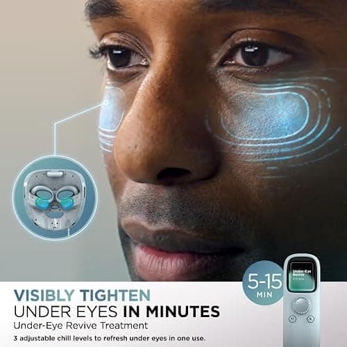 Shark CryoGlow LED Face Mask in Rose Glow, FW312PK | #1 Skincare Facial Device in the US, Combining High-Energy LEDs, Deep Infrared & Under-Eye Cooling thumbnail 3