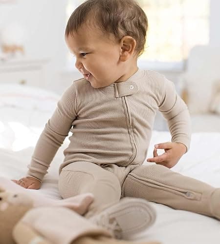 Burt's Bees Baby baby-boys Sleeper Pjs, 100% Organic Cotton, One-piece Footie, Zip Up Jumpsuit, Snug Fit Pajamas thumbnail 4