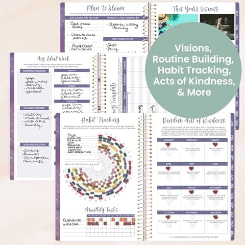 bloom daily planners 2026 Planner (January - December) Calendar Year Organizer - 5.5” x 8.25” - Weekly & Monthly Agenda Book with Stickers & Bookmark - Good Things Are Coming thumbnail 5
