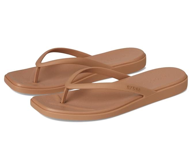 Crocs Women's Miami Flip Flops | Square Toe Flat | 360 Degree Comfort | Croslite Foam Footbed - Image 1