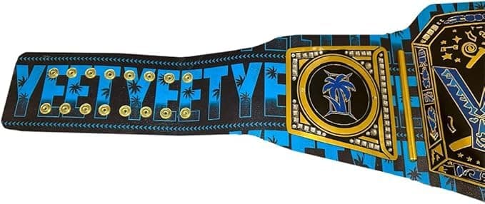 Yeet Heavyweight Wrestling Championship Title Belt Replica - Adult Size - 2mm - 52 Inches Length thumbnail 5