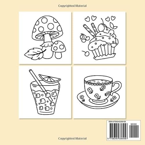 Bold and Easy Coloring Book for Adults Relaxation: Stress Relief Coloring Book for Adults and Kids: Cute Stuffs, Animals, Landscapes, Flowers, Food and Snacks and More Designs for Relaxation thumbnail 2
