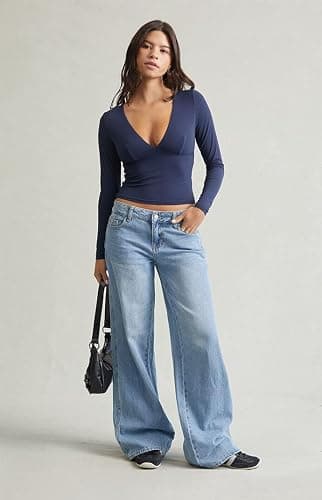 PacSun Women's Casey Low Rise Baggy Jeans Astrid thumbnail 2