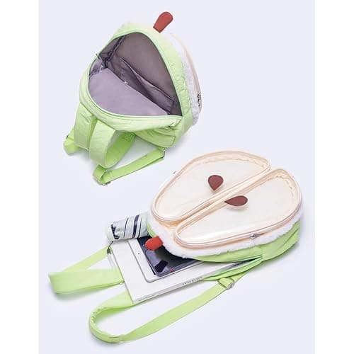 VVRPWASSLY Cute Pear Shape Ita Bag Anime Cosplay Daypack Large Capacity Kawaii Backpack for Women (Green, Large) thumbnail 4