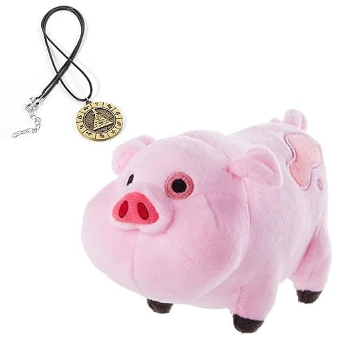 EIKOU Gravity Falls Waddles Pig Mabel Barfing Plushes Dolls Kids Toy 7" （Comes with Pendant） - Image 1
