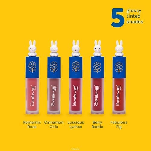 The Crème Shop Miffy Lip Stain, Glossy Finish, Long Wear, Formulated with Jojoba Oil, Sunflower Oil to hydrate, soothe, and moisturize lips, Korean formula - Available in 5 Shades (Berry Bestie) thumbnail 8