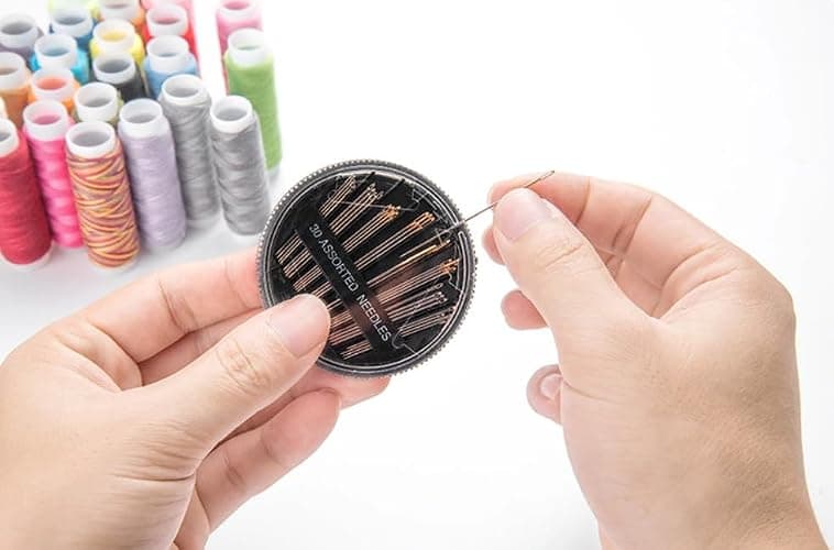 FNV Sewing kit, 229 pcs Sewing Accessories, Friendly for Beginner and Professional for Worker, Suitable for Travel, Home, School and DIY Gift, Needles, Scissors, 41XL Thread Spools thumbnail 6