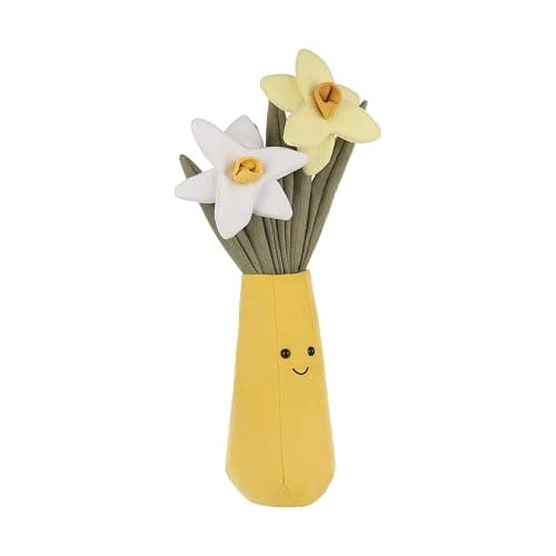 Apricot Lamb Potted Flower Daffodil Narcissus Vase Plant Stuffed Animals thumbnail 6