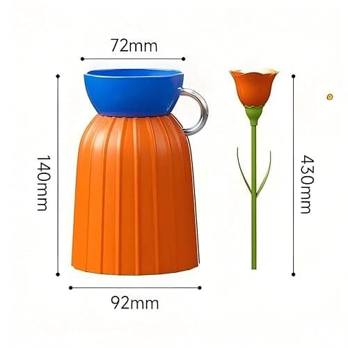 MARZIUS Rose Flower Desk Lamp - Infinite Dimming, Trichromatic Temperature, Rechargeable, Brightness Memory - Creative Decorative Ornaments with Adjustable Flowers (Purple) thumbnail 9