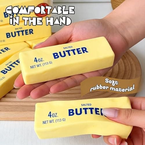 1pcs Squeeze Butter Squishy Toy, Pack Sensory Stress Relief Squishies Soft & Stretchy Fidget Toys for Anxiety Relief Party Favors (Dumpling Squishy Butter) (Large) thumbnail 2