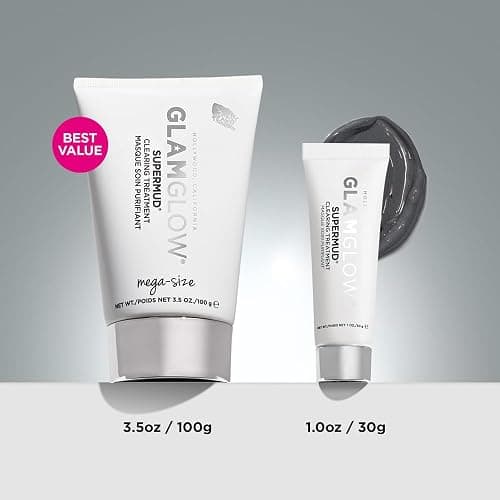 Glamglow SUPERMUD Instant Clearing Treatment Face Mask | Clearing Face Mask For Acne Prone Skin and Oiliness to help Minimize Pores | Activated Charcoal, BHA & AHAs thumbnail 5