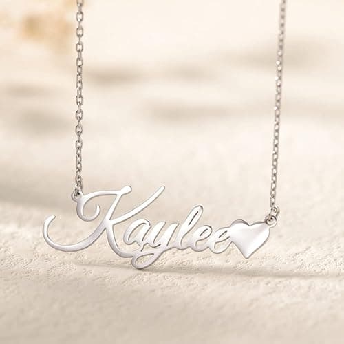Custom Name Necklace Personalized Sterling Silver Necklaces for Women Customized Name Necklaces Pendant Jewelry Gifts for Women thumbnail 3