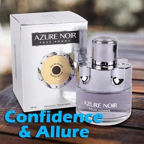Viaan Krishna AZURE NOIR POUR HOMME & AZURE NOIR INTENSE Combo Pack Cologne Eau de Toilette Fragrance for Men (3.4oz/100ml x2), Natural Spray, Long Lasting (2 PACK) thumbnail 3