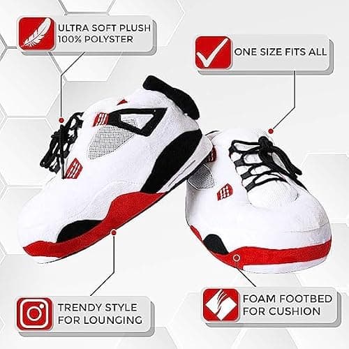 MOLERFO Sneaker Slippers Non Slip Sole Indoor House Plush Slippers Unisex Indoor Floor Cotton Shoes thumbnail 4