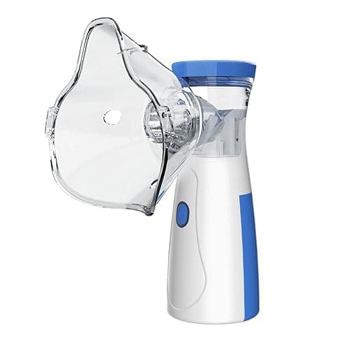 Portable Nebulizer Machine for Adults & Kids - Easy-to-Use Handheld Nebuliser with Mouthpiece & 2 Masks for Home & Travel - Image 1