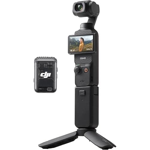 Bundle DJI Osmo Pocket 3 Créateur, Vlogging CMOS 1'' et Vidéo 4K/120 ips | Stabilisation à 3 axes, Suivi Facial/Objet, MAP rapide, avec Micro pour un Son net, Petite Cam. pour Photographie - Image 1