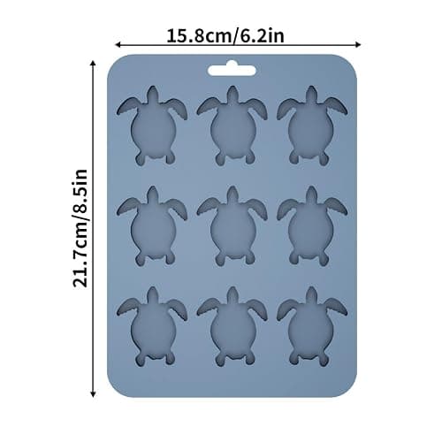 Ice Cube Mold Turtle Shaped Silicone Ice Cube Tray for Beverages, Beer, Juice, Whisky thumbnail 2