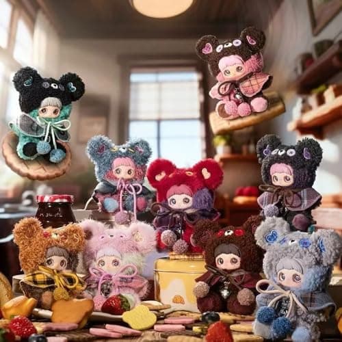 WINKLOORI Maymei Tiny Bear Cookie Series Mini Blind Box 1PC(1 of 9 Possible Styles) Cute Keychain Figures Collectible Toys Birthday Gifts (1Pcs Blind Box) thumbnail 2
