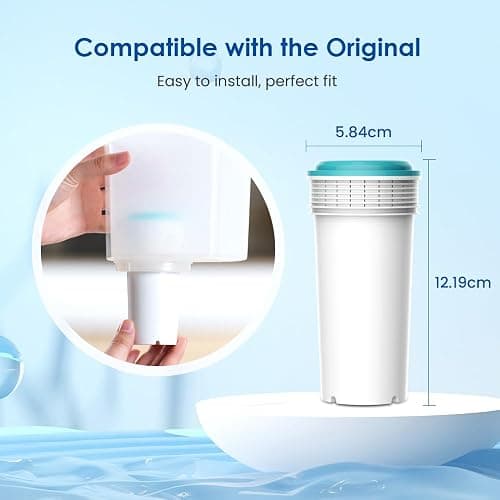 Waterdrop Filter Cartridge, Compatible with Tommee Tippee® Closer to Nature® Perfect Prep® Machine, New Lid, Reduce PFAS, PFOA/PFOS (Pack of 4) thumbnail 2