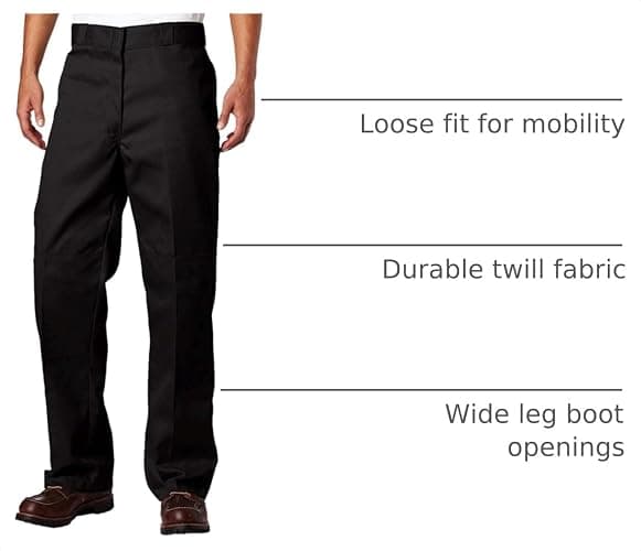 Dickies Mens Loose Fit Double Knee Work Pants thumbnail 6