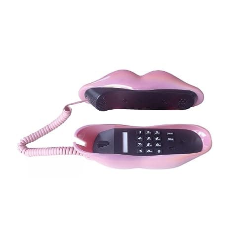 TelPal Corded Landline Phones for Home, Funny Novelty Lip Phone Gift, Wired Mouth Telephone Real Landline Home Office Telephones Furniture Decor thumbnail 5