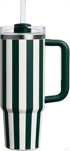 Master Jack 30 OZ Tumbler Classic Retro Stripes Cup | Oasis Cabana Gloss - Image 1