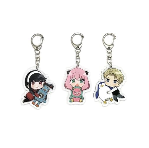 EBTY DREAMS Inc. - Set of 3 Spy Family Acrylic Keychain Anya Forger, Yor, Loid v4 - Image 1