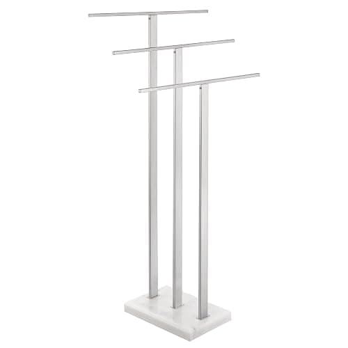 KES Standing Towel Rack 3-Tier with Heavy Marble Base, Free Standing Towel Racks for Bathroom Floor, SUS304 Stainless Steel Brushed Finish, BTH217S3-2 thumbnail 7