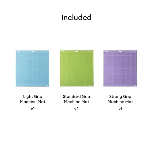 Cricut Cutting Mat Variety Pack (4 Count, 12in x 12in) - for Explore & Maker Machines - Includes 2 StandardGrip, 1 LightGrip, 1 StrongGrip thumbnail 4