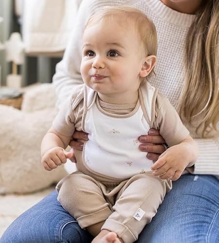 Burt's Bees Baby Organic Cotton Bodysuits – Baby Boy & Girl Short and Long Sleeve One-Pieces, 5-Pack thumbnail 4