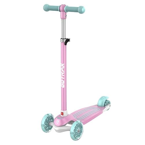 Gotrax KS1 Kids Kick Scooter, 3 Wheels for Boys & Girls 2-8, Gifts | LED Light-Up Wheels, 3 Adjustable Handlebar, Easy Assembly, Lightweight, Wide Anti-Slip Deck, Lean to Steer, Max Load 110 lbs - Image 1