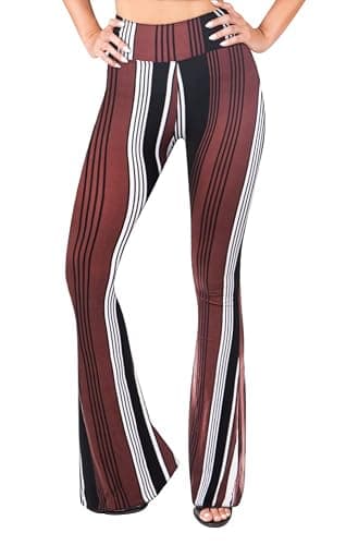SATINA High Waisted Flare Leggings for Women - Yoga Pants for Women - Buttery Soft Bell Bottom Palazzo - Versatile Sizing thumbnail 2