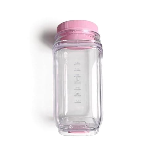 ChefktCove Reusable Salad Jar Pod, Side Opening Leakproof Container with Dressing Cup - Meal Prep, Office Lunch, Travel, Picnic - BPA-Free, Microwave & Dishwasher Safe (Pink) thumbnail 8