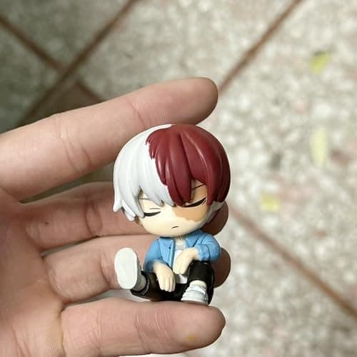 YLQANONG MHA Midoriya Izuku Figures Todoroki Shouto/Uraraka Ochako Anime Figure Statues PVC Anime Action Figurine 2.36IN thumbnail 6