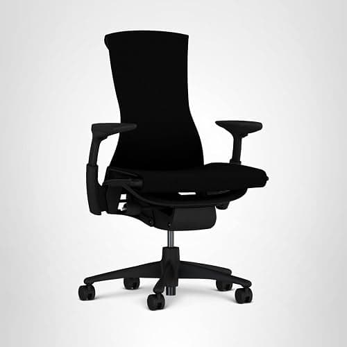 Herman Miller Embody Ergonomic Office Chair | Fully Adjustable Arms and Carpet Casters | Black Rhythm thumbnail 10
