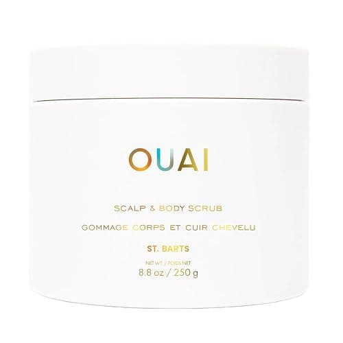 OUAI Scalp & Body Scrub, St. Barts - Exfoliating Body Scrub with Sugar & Coconut Oil Blend for Smooth, Moisturized Skin - Gentle Scalp Exfoliator for Removing Product Build Up (8.8 Oz) - Image 1
