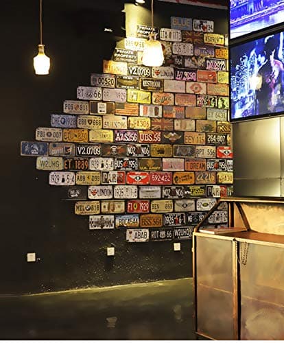 Assorted License Plates, Retro Vintage US States Number Tags, Embossed Vanity Prop Tin Sign for Man Cave Garage DIY, 6X12 inch (6 pcs) thumbnail 2